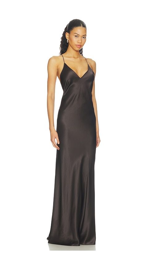 Ira Gown in Chocolate. - size M (also in XS) - NILI LOTAN - Modalova