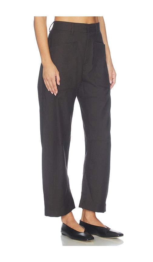 Shon Wool Pant in Brown. - size 10 (also in 00, 0, 2, 4, 6) - NILI LOTAN - Modalova