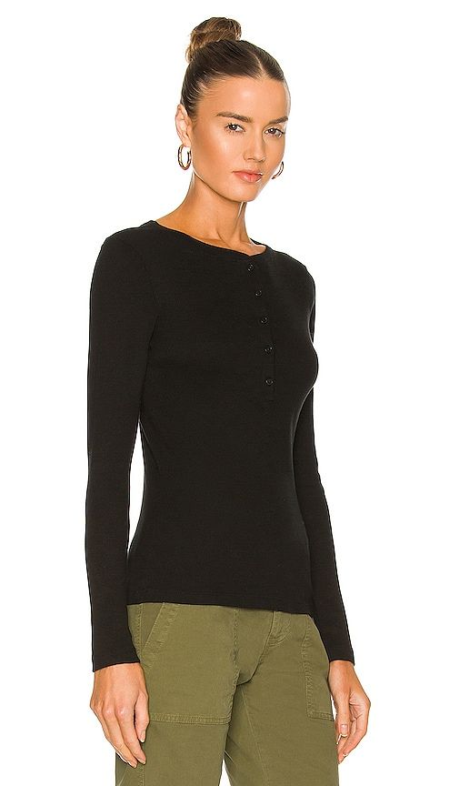 Jordan Henley Tee in Black. - size L (also in XS) - NILI LOTAN - Modalova