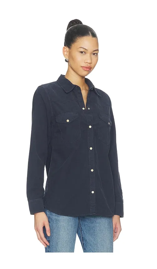 Travis Corduroy Shirt in Navy. - size L (also in M, S, XS) - NILI LOTAN - Modalova