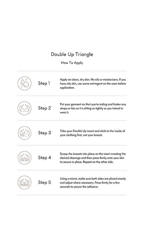 Double Up Triangle Inserts in Nude. - size A (also in B, C, D) - NOOD - Modalova
