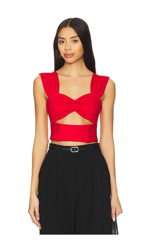 Juliana Crop Top in Red. - size L (also in XS) - NONchalant Label - Modalova