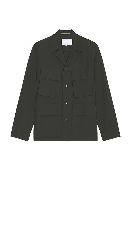 Mads Travel Light Overshirt in Army. - size L (also in M, S, XL/1X) - Norse Projects - Modalova
