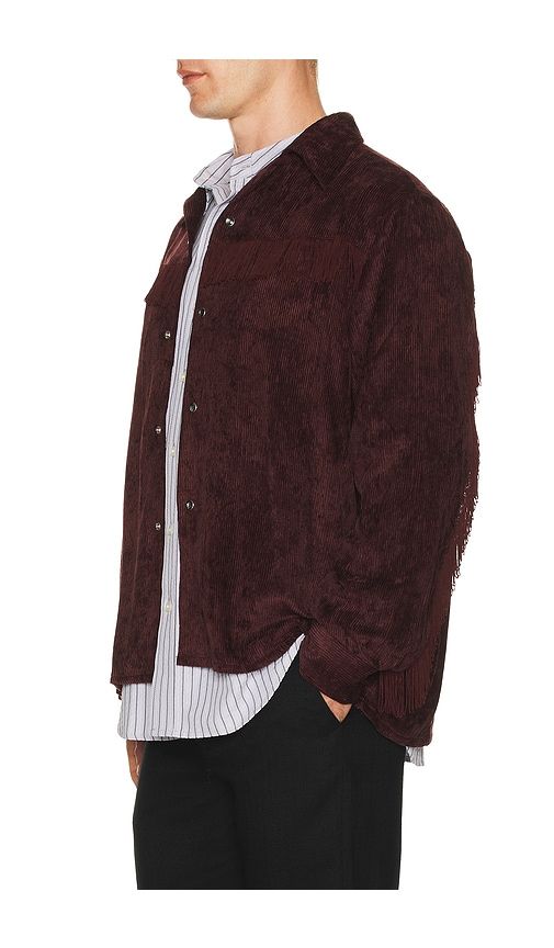 Fringe Open Collar Shirt Rayon Corduroy in . - size M (also in S, XL) - Needles - Modalova