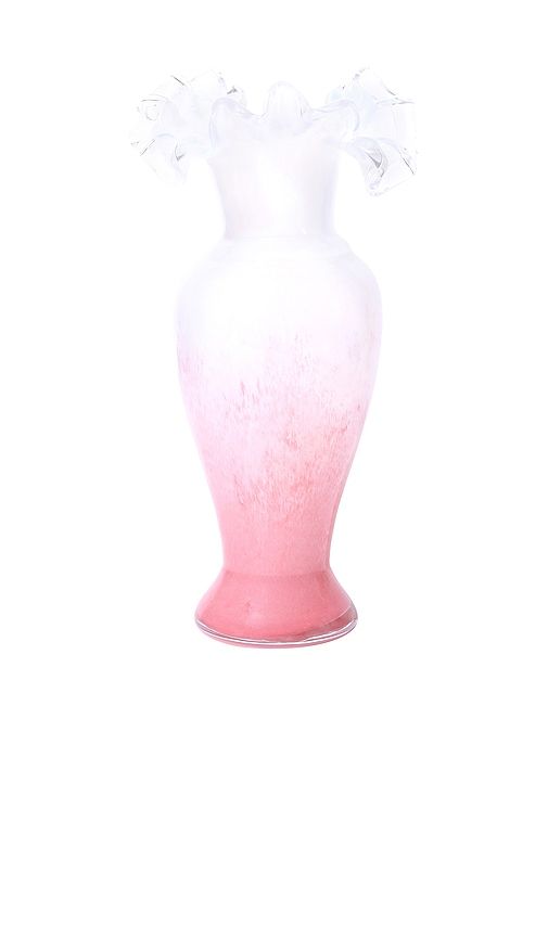 Peony Frost Ruffled Vase in Pink - Noon & Moon - Modalova