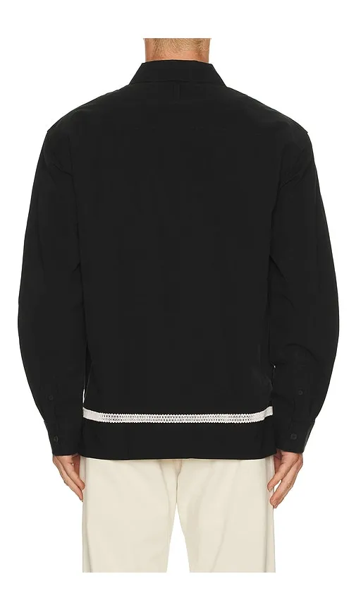 Reed Embroidered Button Up Overshirt in . - size M (also in S, XL/1X, XXL/2X) - NN07 - Modalova