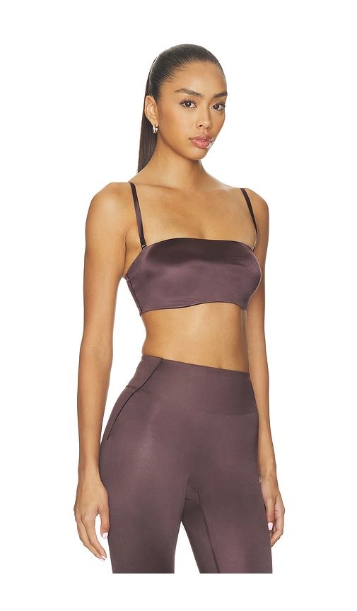 Shine Bandeau Bra in Brown. - size M (also in S, XS) - NikeSKIMS - Modalova