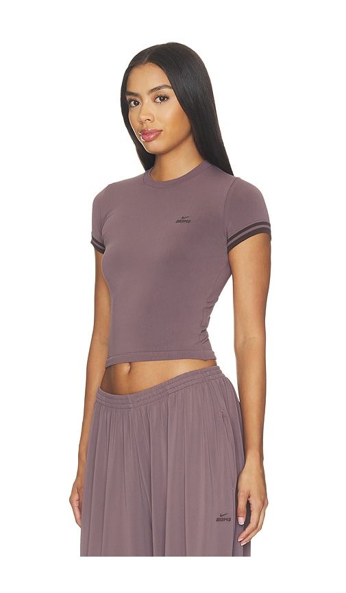 Stretch Knit Crop Crew in Taupe. - size M (also in S, XS) - NikeSKIMS - Modalova