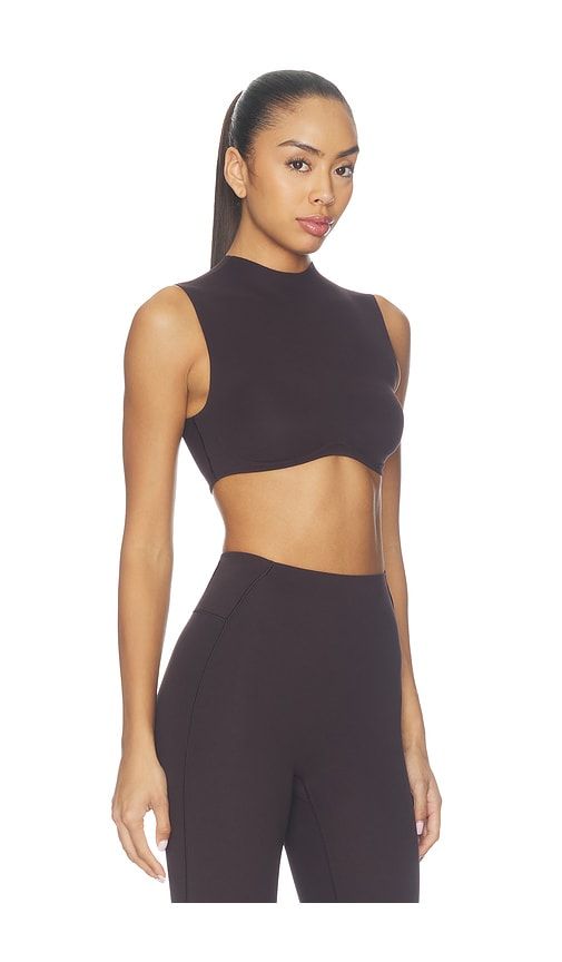 Mock Neck Bra in Brown. - size L (also in M, S, XL, XS) - NikeSKIMS - Modalova