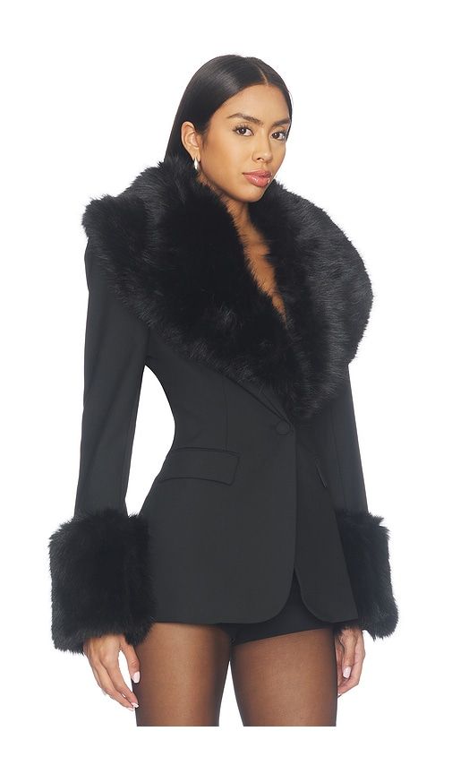 Suiting Faux Fur Blazer in . - size S (also in XS, M, L) - Naked Wardrobe - Modalova