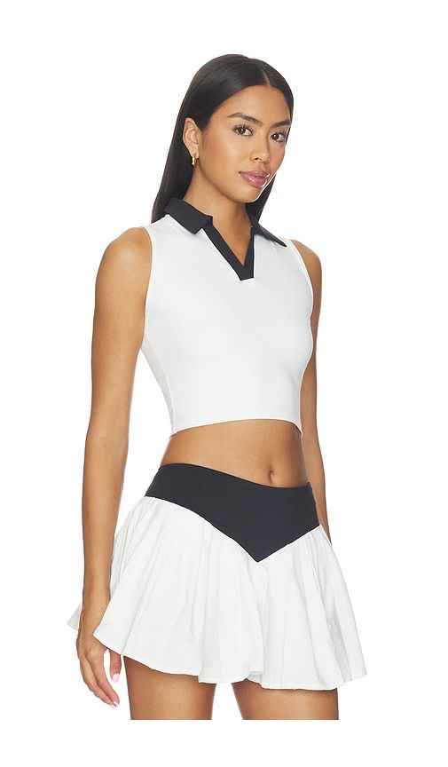 Unshaken V-Neck Polo Crop Top in . - size M (also in S, XS) - Nubyen - Modalova