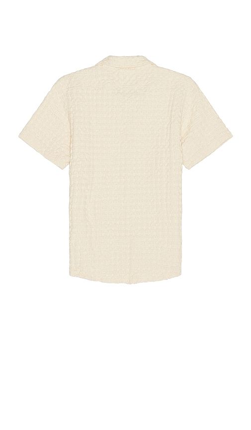 Ecru Cuba Waffle Shirt in Cream. - size L (also in M, S, XL/1X) - OAS - Modalova