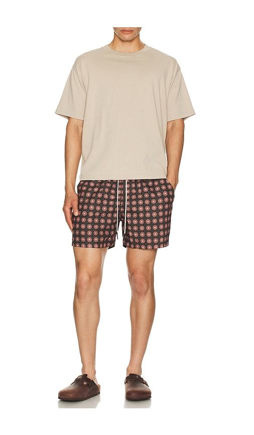 Coffee Lumo Swim Shorts in Black. - size S (also in XL/1X) - OAS - Modalova