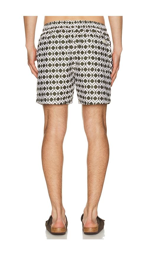 Mitu Swim Shorts in Army,White. - size L (also in M, XL/1X) - OAS - Modalova