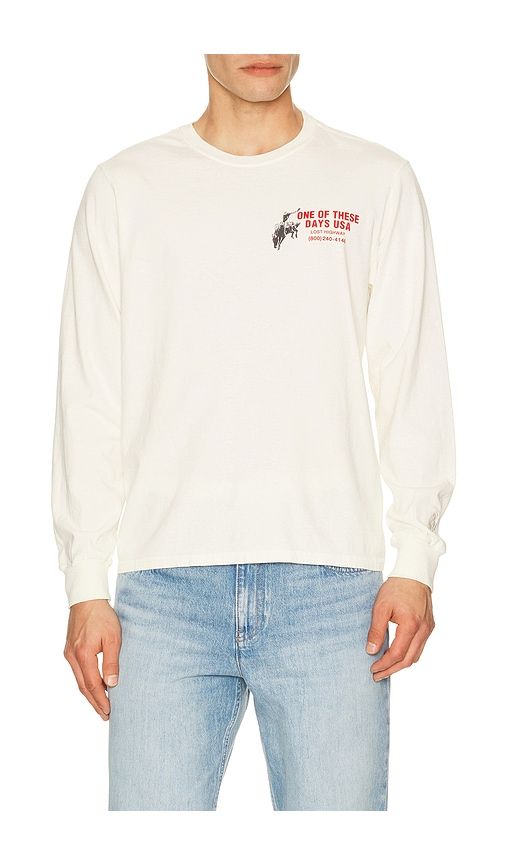 Break On Through Long Sleeve T-Shirt in White. - size S (also in XL/1X) - ONE OF THESE DAYS - Modalova