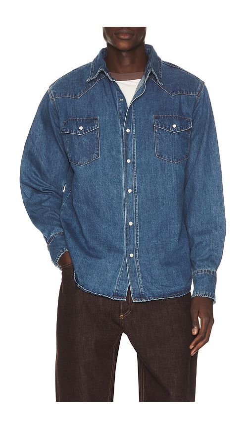Western Shirt in Blue. - size L (also in M, S, XL/1X) - ONE OF THESE DAYS - Modalova