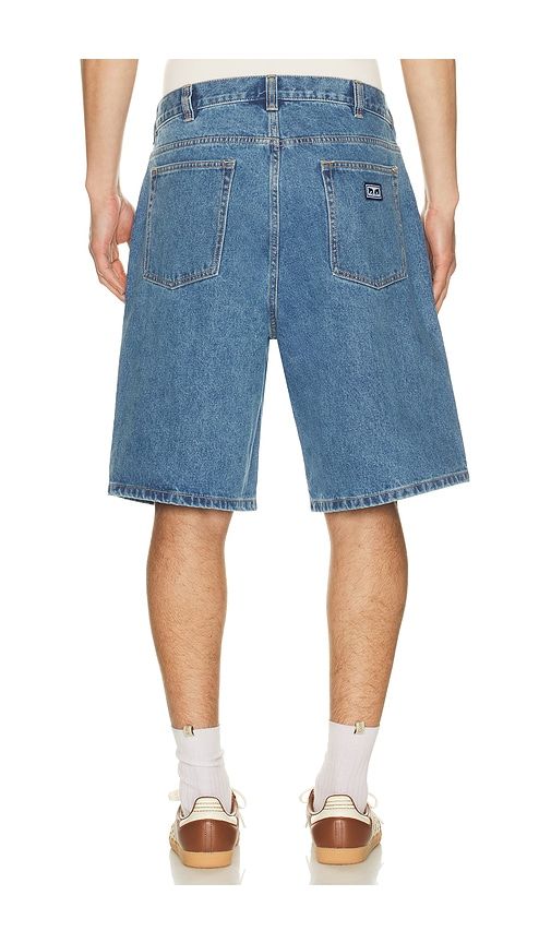 Bigwig Baggy Denim Short in Blue. - size 32 (also in 34, 36) - Obey - Modalova