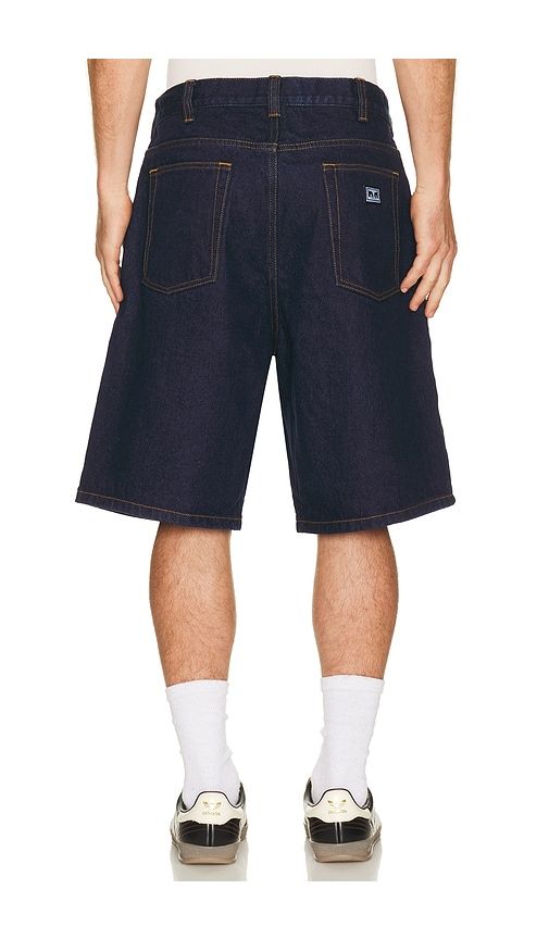 Bigwig Baggy Denim Shorts in Blue. - size 30 (also in 33, 34, 36) - Obey - Modalova