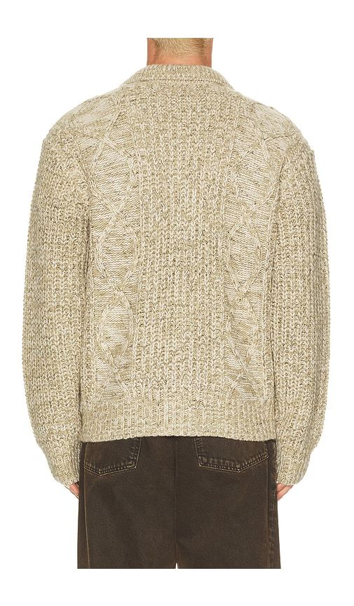 Isar Button Up Sweater in Brown. - size L (also in M, S, XL/1X) - Obey - Modalova