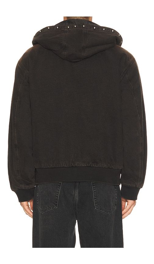 Studded Zip Up Jacket in Black. - size L (also in M, S, XL/1X) - Obey - Modalova