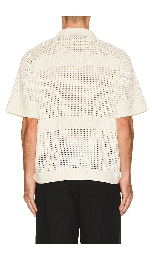 Zach Knitted Shirt in Cream. - size L (also in M, S) - Obey - Modalova