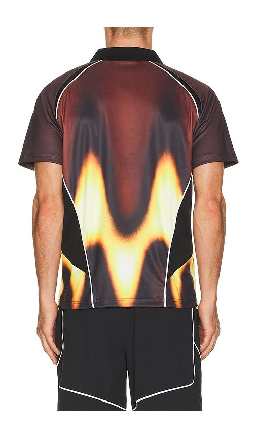Blurred Soccer Jersey in Red,Black. - size L (also in M, S, XL/1X) - Obey - Modalova
