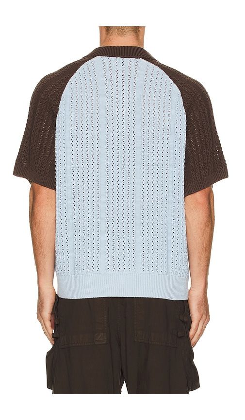Abel Knitted Polo in Blue,Brown. - size L (also in S, XL/1X) - Obey - Modalova
