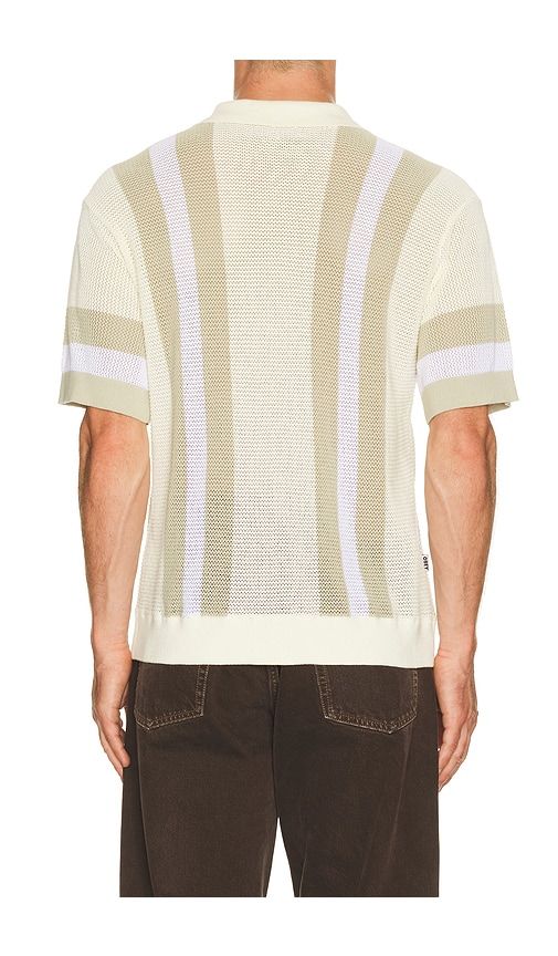 Seth Knitted Polo in Cream,Olive. - size L (also in XL/1X) - Obey - Modalova