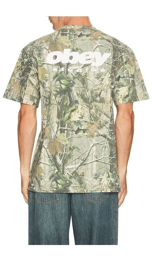 Get Up Tee in Green. - size L (also in M, S, XL/1X) - Obey - Modalova