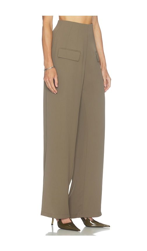 Wide Leg Trousers in Brown. - size L (also in M, S, XL, XS, XXS) - Odd Muse - Modalova