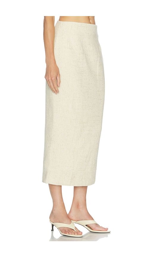 Cotton Mix Tweed Midi Skirt in . - size L (also in M, S, XS) - Odd Muse - Modalova