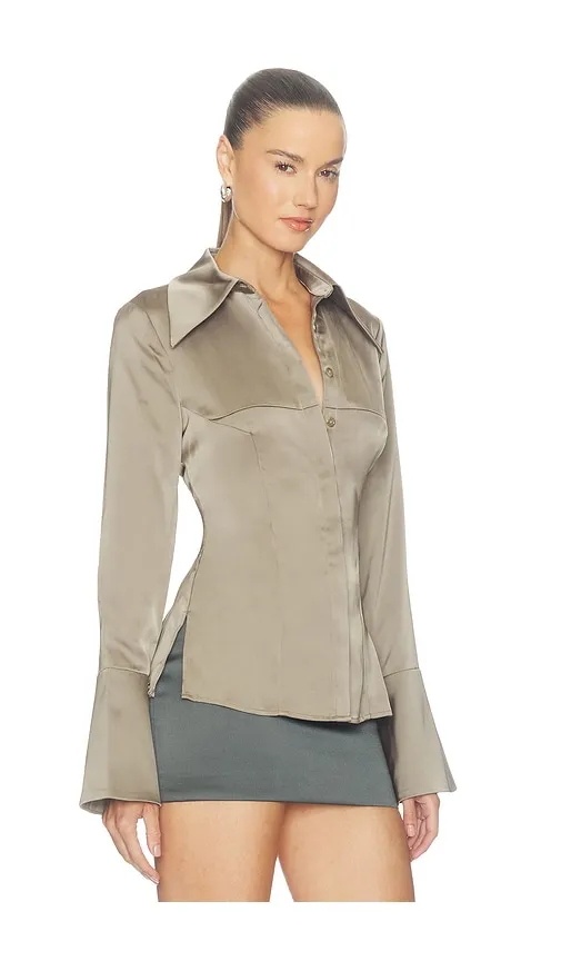 Satin Shirt in . - size M (also in S, XS) - Odd Muse - Modalova