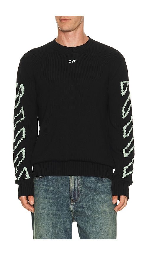 Fuzzy Knit Crew Neck Sweater in . - size M (also in S) - OFF-WHITE - Modalova