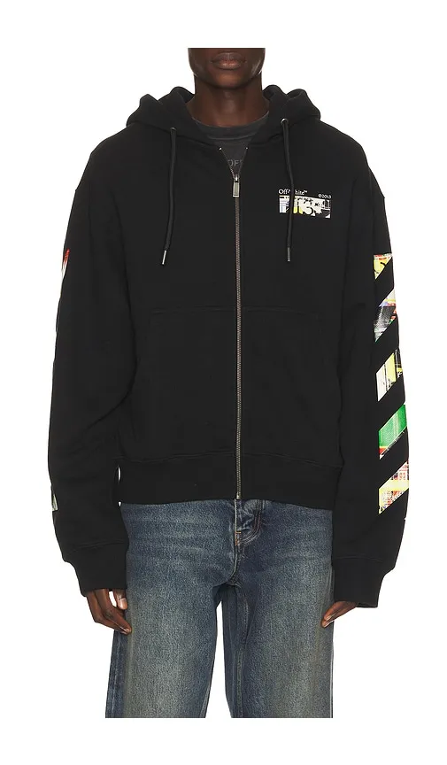 Industrial Arrow Regular Zip Hoodie in . - size L (also in M, S, XL/1X) - OFF-WHITE - Modalova