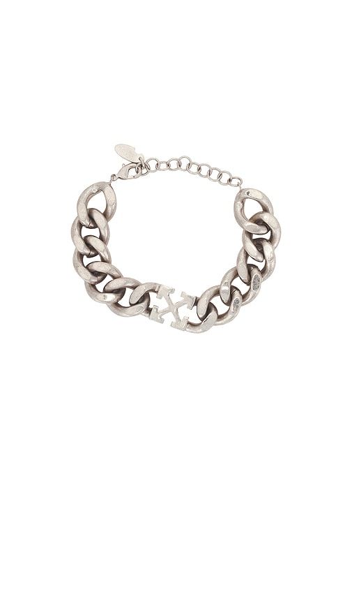 Arrow Chain Bracelet in Metallic - OFF-WHITE - Modalova