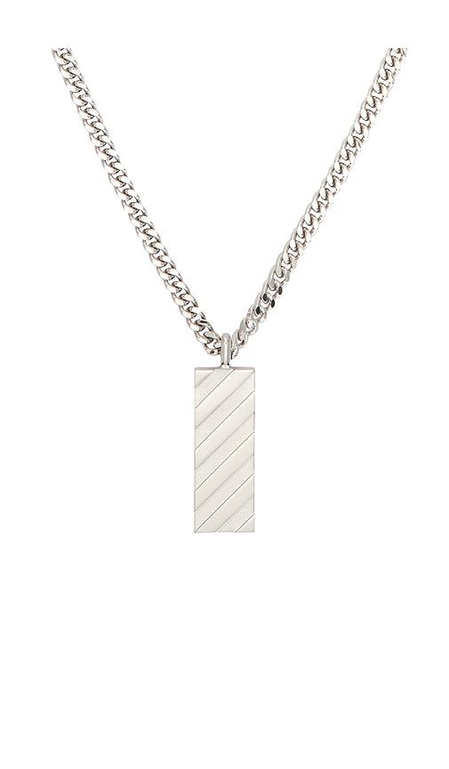 Diag Necklace in Metallic - OFF-WHITE - Modalova
