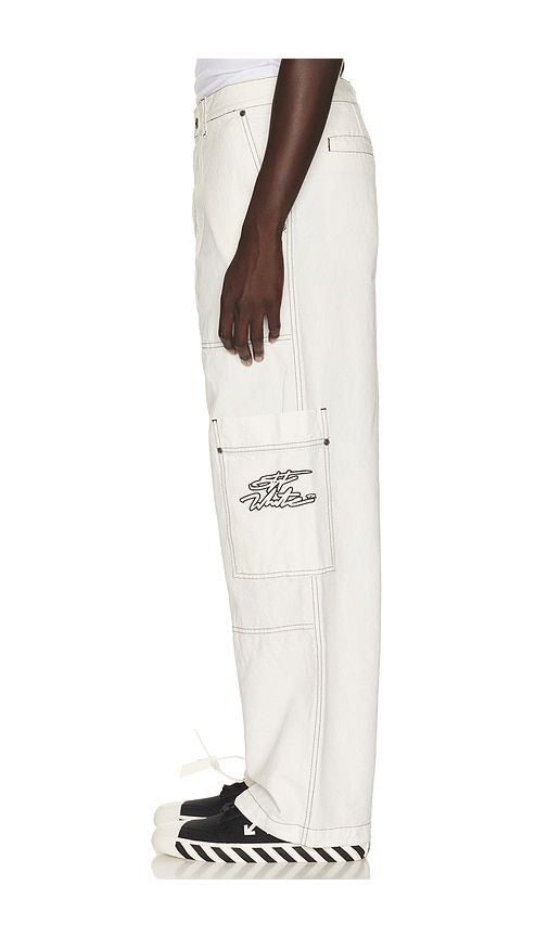 OFF- Script Cargo Pant in . - size 48 (also in 50, 52, 54) - OFF-WHITE - Modalova