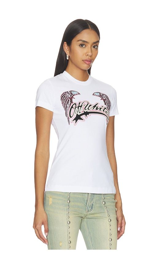 OFF- Swarovski Double Eagle Slim Tee in & . - size L (also in M, S, XS) - OFF-WHITE - Modalova