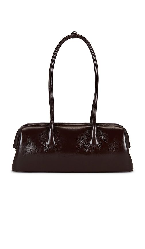 Boat Wide Shoulder Bag in Wine - Osoi - Modalova
