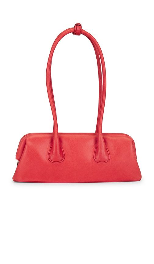 Boat Wide Mini Shoulder Bag in Red - Osoi - Modalova