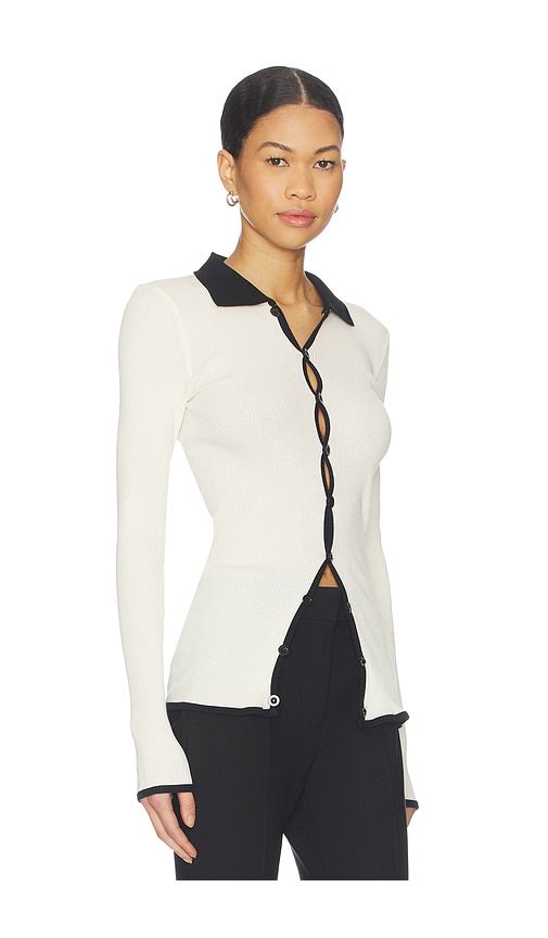 Laura Seamless Shirt in Ivory,Black. - size L (also in M, XL) - OperaSPORT - Modalova