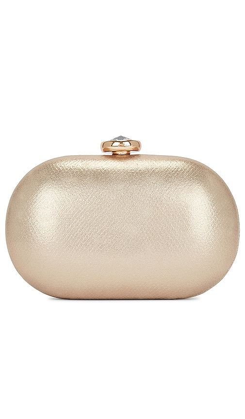 Marta Metallic Clutch in Metallic - olga berg - Modalova