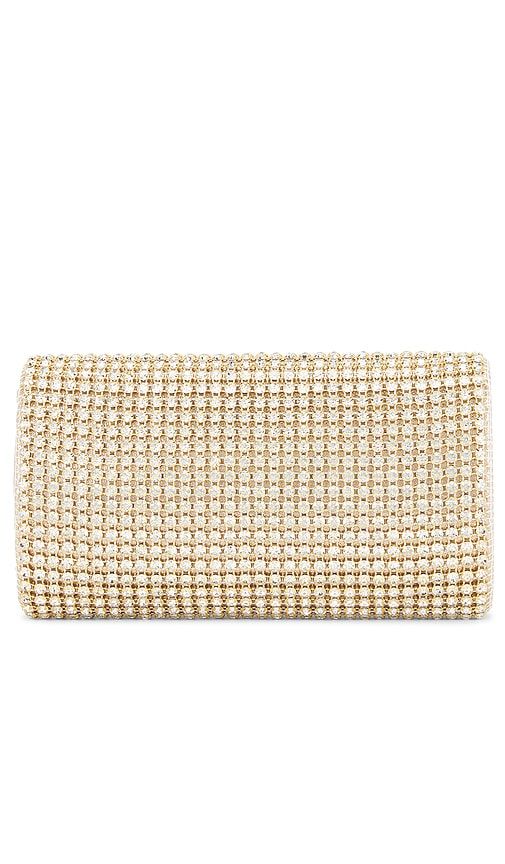 Mariana Crystal Clutch in Metallic Neutral - olga berg - Modalova