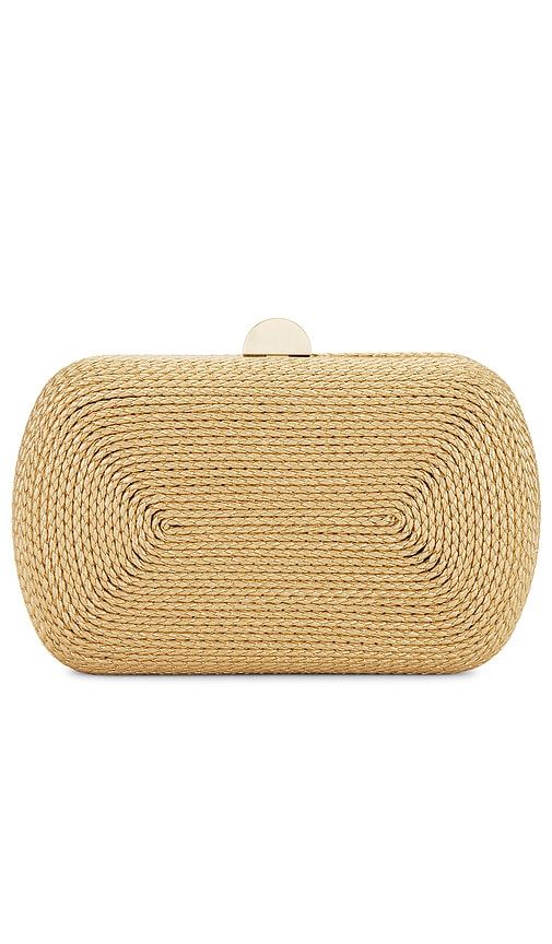 Martina Coiled Rope Clutch in Metallic - olga berg - Modalova