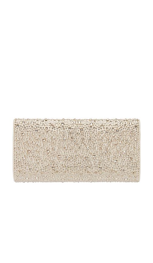 Emma Crystal Clutch in Neutral - olga berg - Modalova