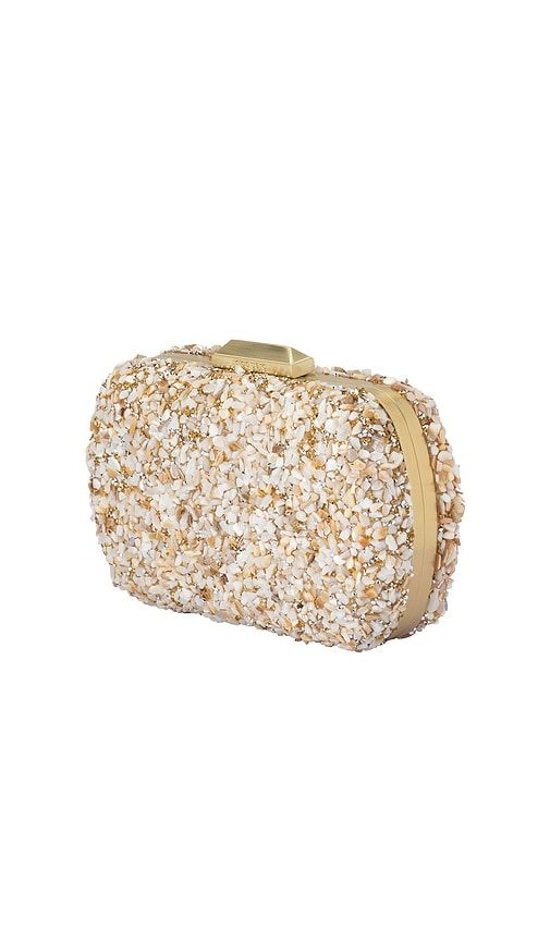 Savannah Pebble Clutch in Neutral - olga berg - Modalova