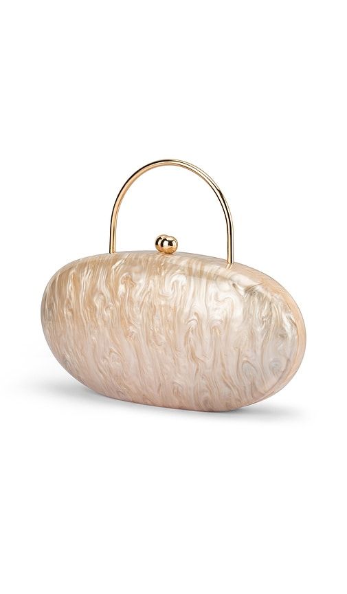 Imelda Top Handle Bag in Metallic Neutral - olga berg - Modalova