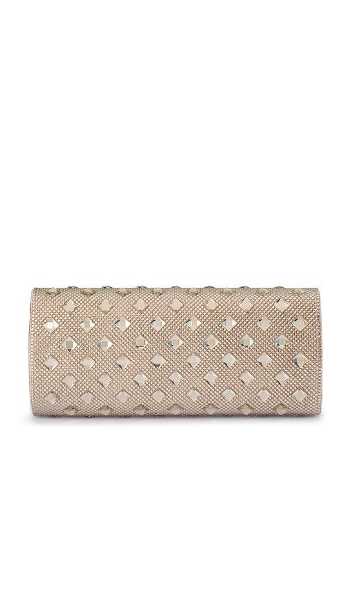 Bridget Crystal Clutch in Metallic Neutral - olga berg - Modalova
