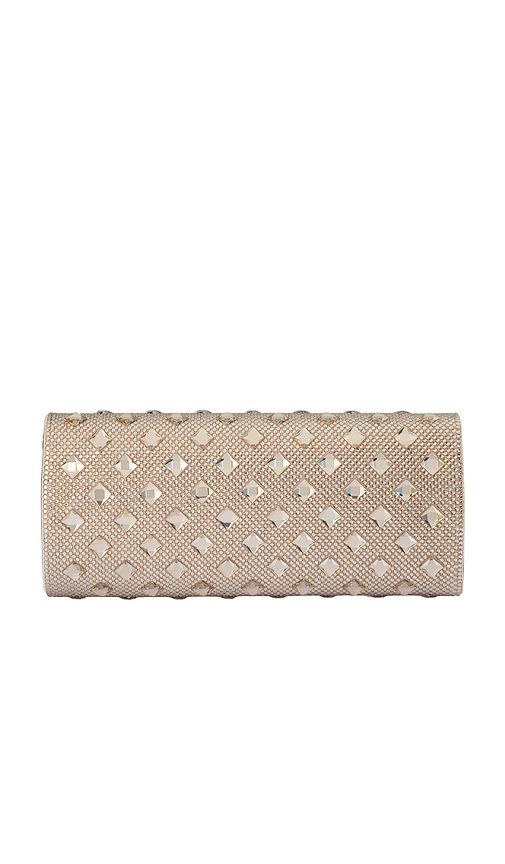 Bridgette Crystal Clutch in Metallic Neutral - olga berg - Modalova