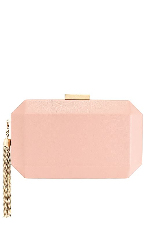Lia Facetted Clutch With Tassel in - olga berg - Modalova